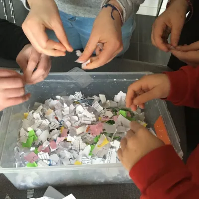 animation papier recyclé pour les scolaires